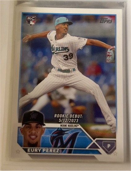 2023 Topps Update #US317 Eury Perez — front
