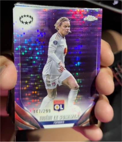 2023-24 Topps Chrome UEFA Women's #28 Eugenie Le Sommer — front