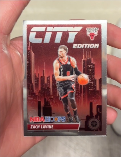 2023-24 Panini NBA Hoops Premium Stock City Edition #17 Zach LaVine — front