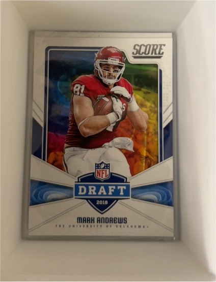2018 Panini Score NFL Draft #27 Mark Andrews — front
