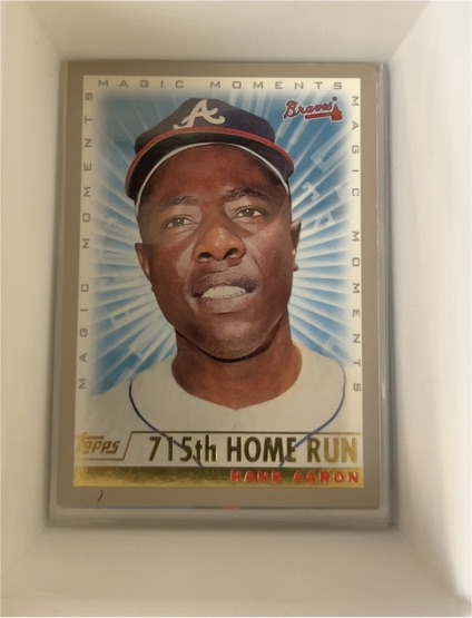 2000 Topps #237 Hank Aaron Magic Moments 715th Home Run — front