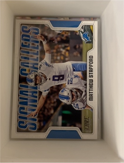 2018 Score #10 Matthew Stafford Signal Callers — front