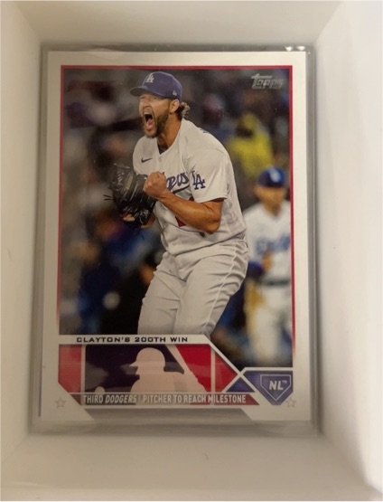 2023 Topps Update #US202 Clayton's 200th Win Clayton Kershaw — front