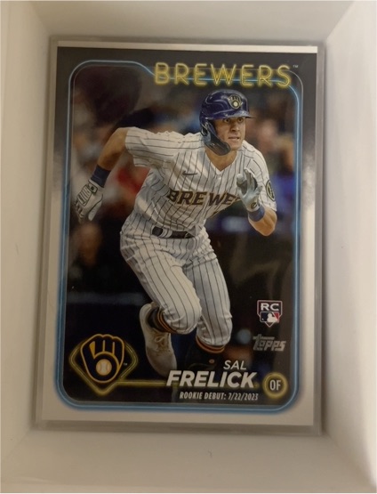 2024 Topps Update #US10 Sal Frelick Rookie Debut Milwaukee Brewers — front