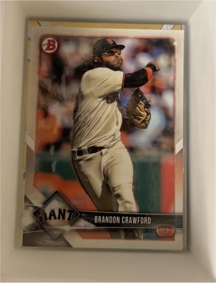 2018 Bowman #89 Brandon Crawford — front