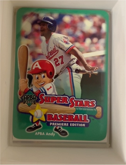 2000 APBA Superstars Baseball APBA Andy — front