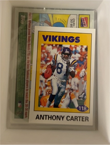 1992 Diamond NFL Superstars #118 Anthony Carter — front