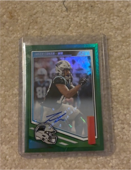 2025 Panini Score #WR Jalen Coker — front