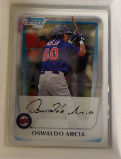 2011 Bowman Chrome Prospects #BCP113 Oswaldo Arcia — front