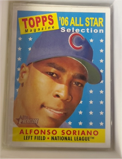 2007 Topps Heritage #484 Alfonso Soriano — front