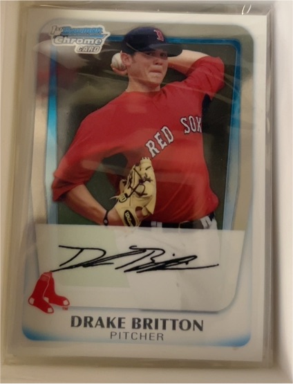 2011 Bowman Chrome Prospects #BCP94 Drake Britton — front