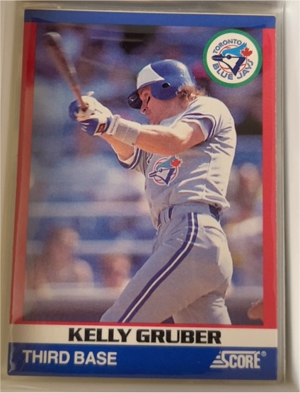 1991 Score 100 Superstars #64 Kelly Gruber — front
