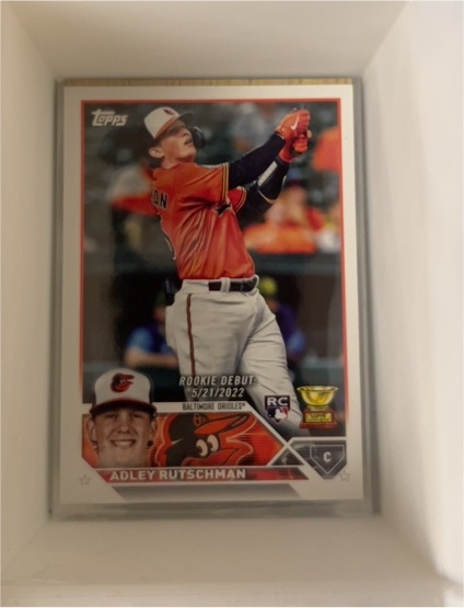 2023 Topps Update Series #US180 Adley Rutschman Rookie Debut — front