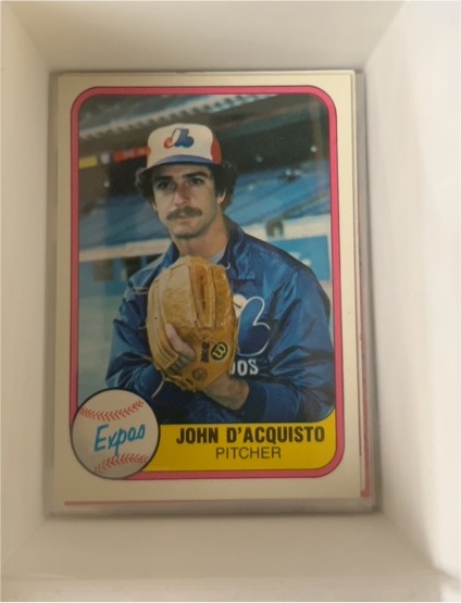 1981 Fleer #163 John D'Acquisto — front