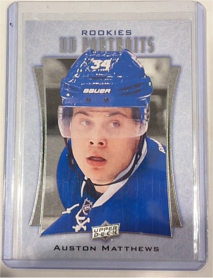 2016-17 Upper Deck UD Portraits Rookies #P-110 Auston Matthews — front