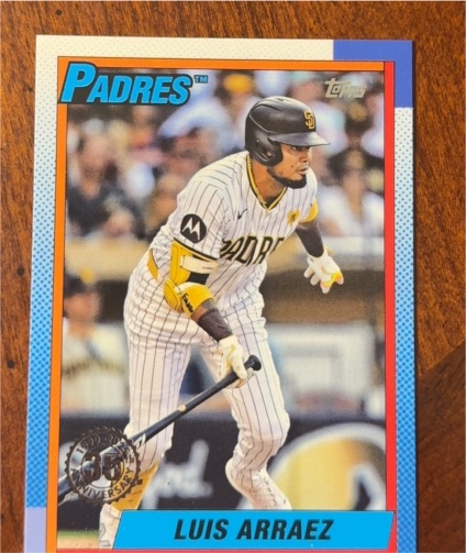 2025 Topps Series 2 1990 Topps #90B2-5 Luis Arraez — front