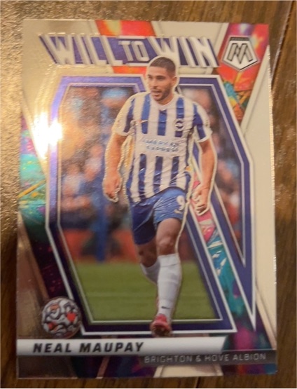 2021-22 Panini Mosaic Premier League #12 Neal Maupay Will to Win — front