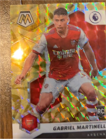 2020 Panini Mosaic Premier League #Gabriel Martinelli RC Arsenal — front