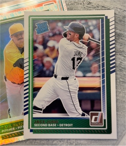 2025 Donruss #52 Jace Jung Rated Rookie Detroit Tigers — front