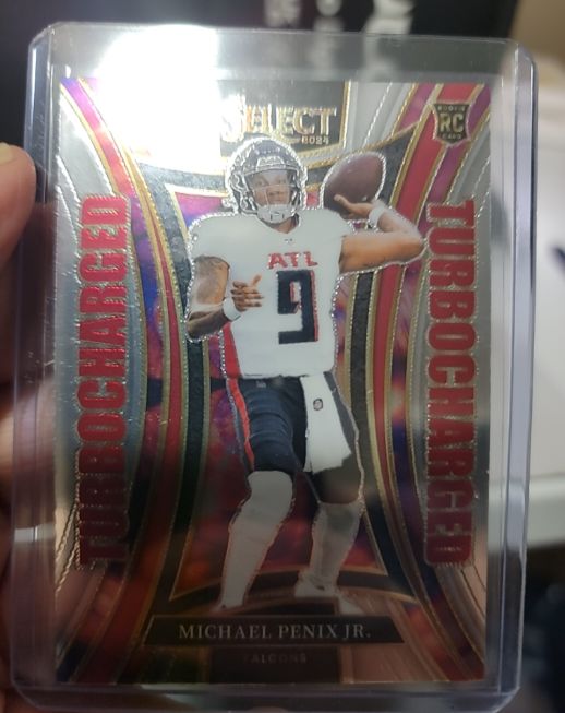 2024 Panini Select #21 Michael Penix Jr. Turbocharged — front