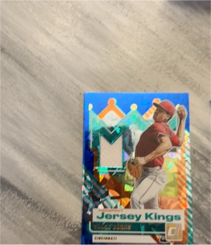 2025 Donruss #PJK-CB Carson Benge Prospect Jersey Kings — front