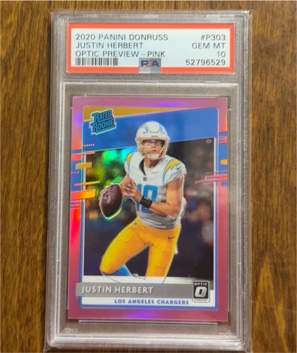 2020 Panini Donruss Optic #P303 Justin Herbert — front