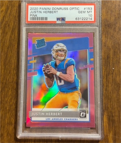 2020 Panini Donruss Optic #153 Justin Herbert — front