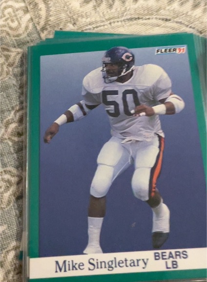 1991 Fleer #225 Mike Singletary — front