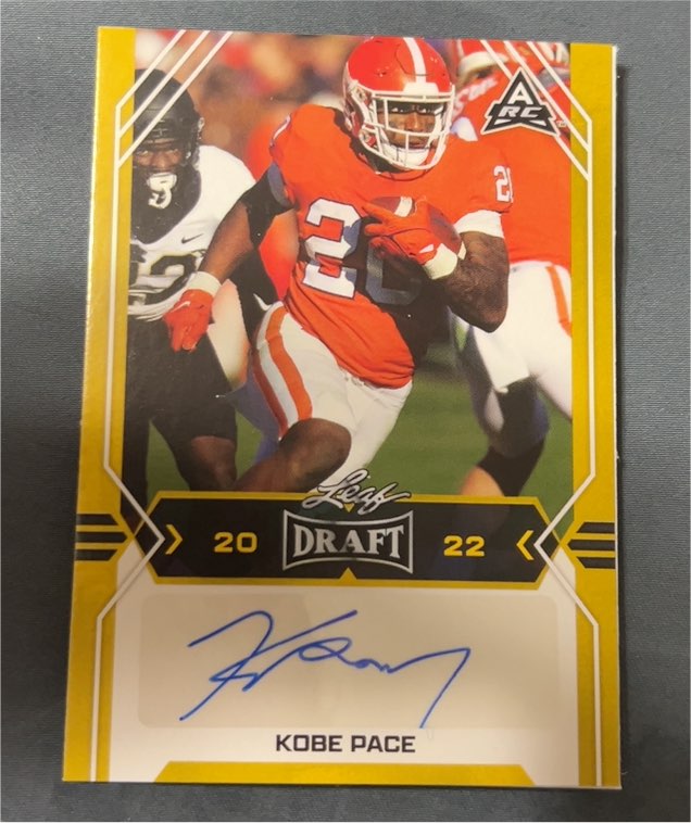 2022 Leaf Draft #BA-KP1 Kobe Pace — front