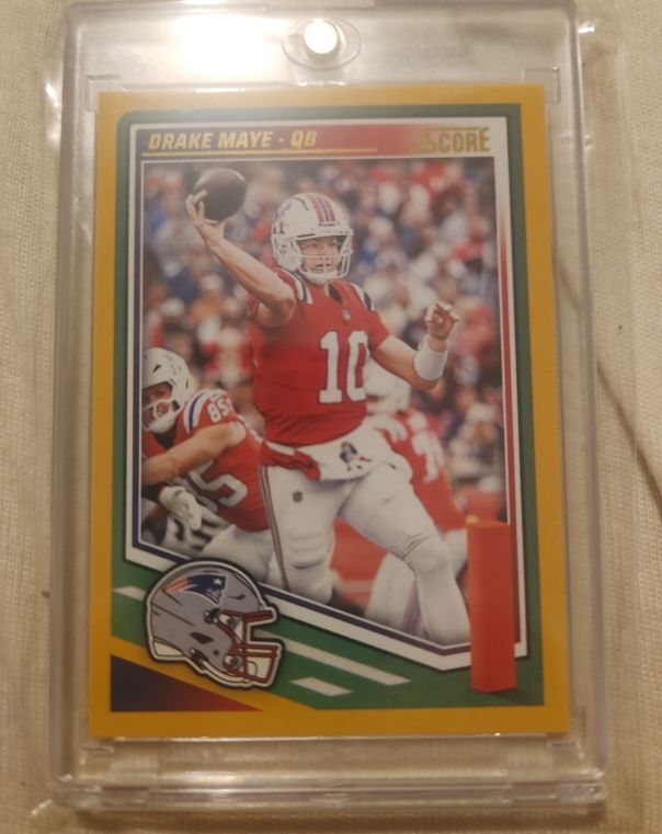 2025 Panini Score #27 Drake Maye — front