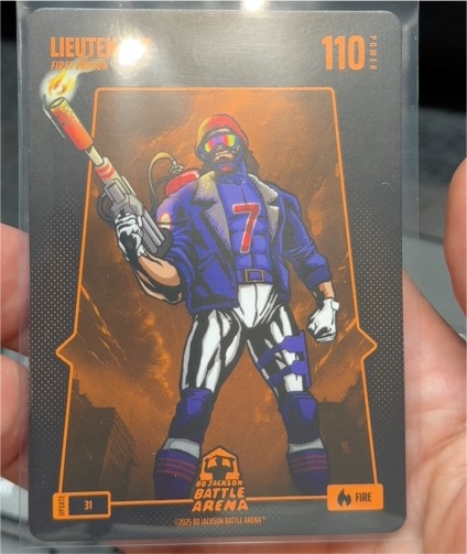 2025 Bo Jackson Battle Arena #31 Dansby Swanson Lieutenant Fire — front