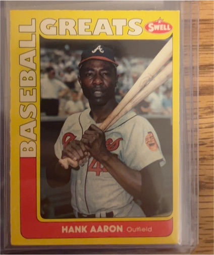 1991 Swell Baseball Greats #102 Hank Aaron — front