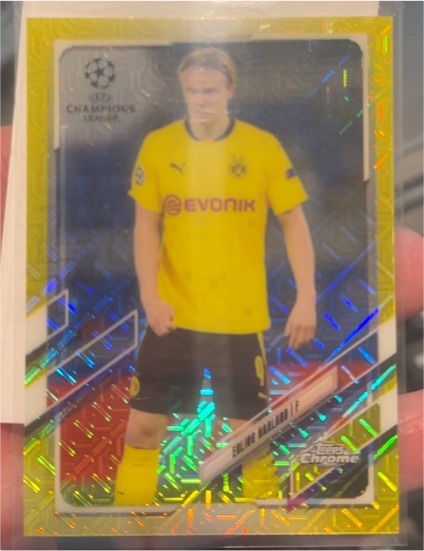 2020-21 Topps Chrome UEFA Champions League #49 Erling Haaland — front