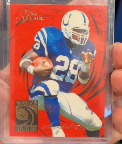 1994 Fleer Flair Wave of the Future #2 Marshall Faulk — front