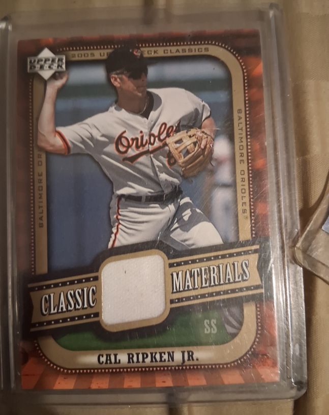 2005 Upper Deck Classics Classic Materials #MA-CR Cal Ripken Jr. — front