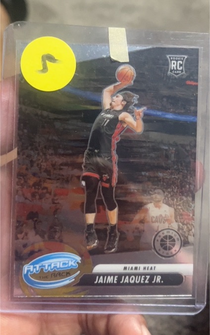 2023-24 Panini NBA Hoops Premium Stock #1 Jaime Jaquez Jr. Attack The Rack — front
