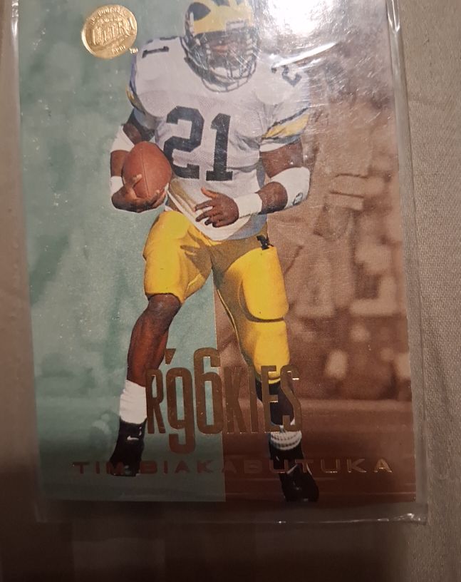 1996 Fleer Ultra #164 Tim Biakabutuka — front