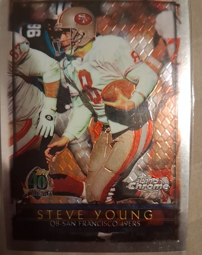 1996 Topps Chrome #130 Steve Young — front