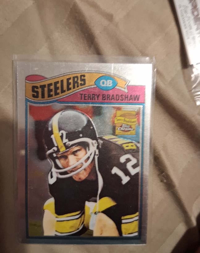 1977 Topps #245 Terry Bradshaw — front