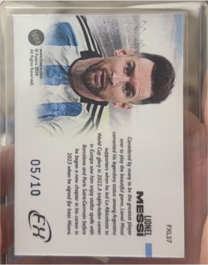 2024 Futera FX Lionel Messi #FXL57 — front