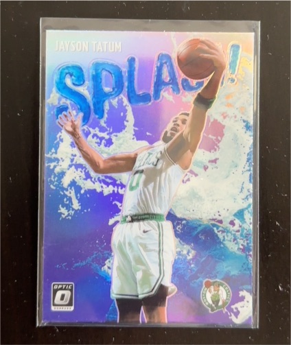 2021-22 Panini Donruss Optic #12 Jayson Tatum Splash! — front