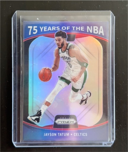 2021-22 Panini Prizm 75 Years of the NBA #4 Jayson Tatum — front