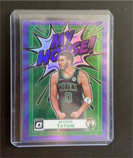 2020-21 Panini Donruss Optic #1 Jayson Tatum My House! — front