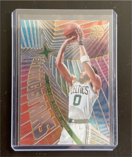 2021-22 Panini Illusions Shining Stars #10 Jayson Tatum — front