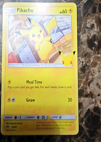 2021 Pokemon McDonald's 25th Anniversary #25 Pikachu — front