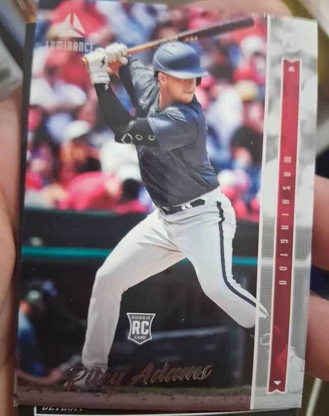2022 Panini Chronicles Luminance #5 Riley Adams — front