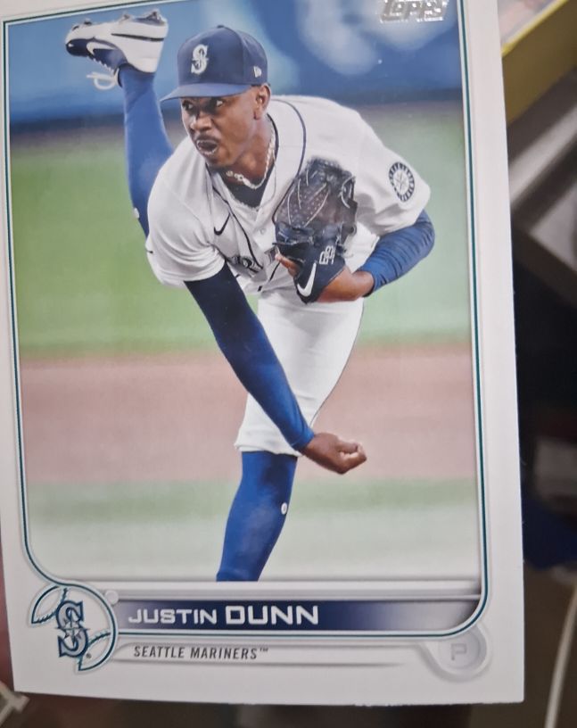 2022 Topps #185 Justin Dunn — front