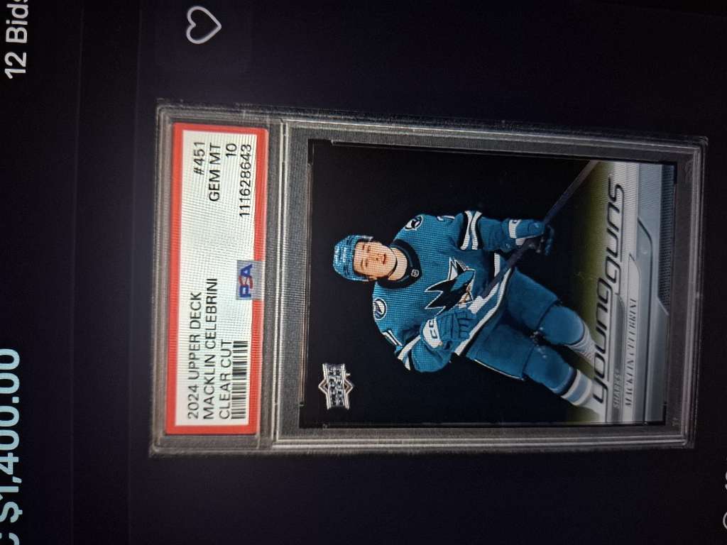 2024 Upper Deck #451 Macklin Celebrini Clear Cut — front