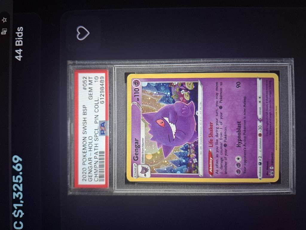2020 Pokemon Sword & Shield Battle Styles #052 Gengar Holo — front