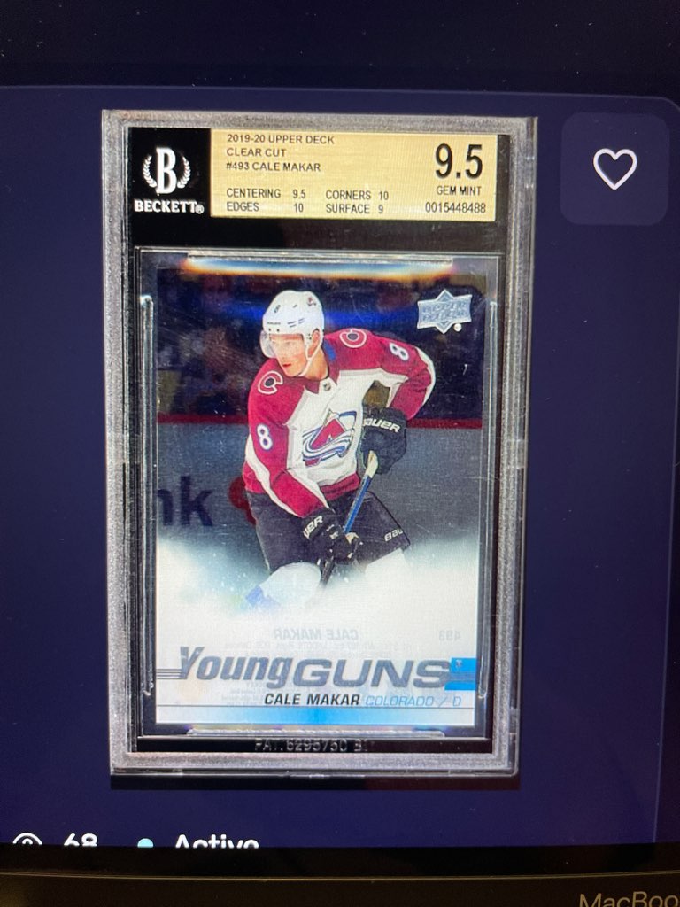 2019-20 Upper Deck #493 Cale Makar — front